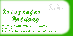 krisztofer moldvay business card